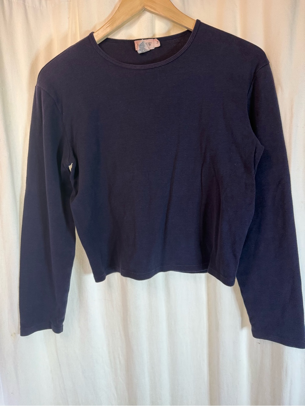 J. Crew Navy Long Sleeve Crewneck Tee